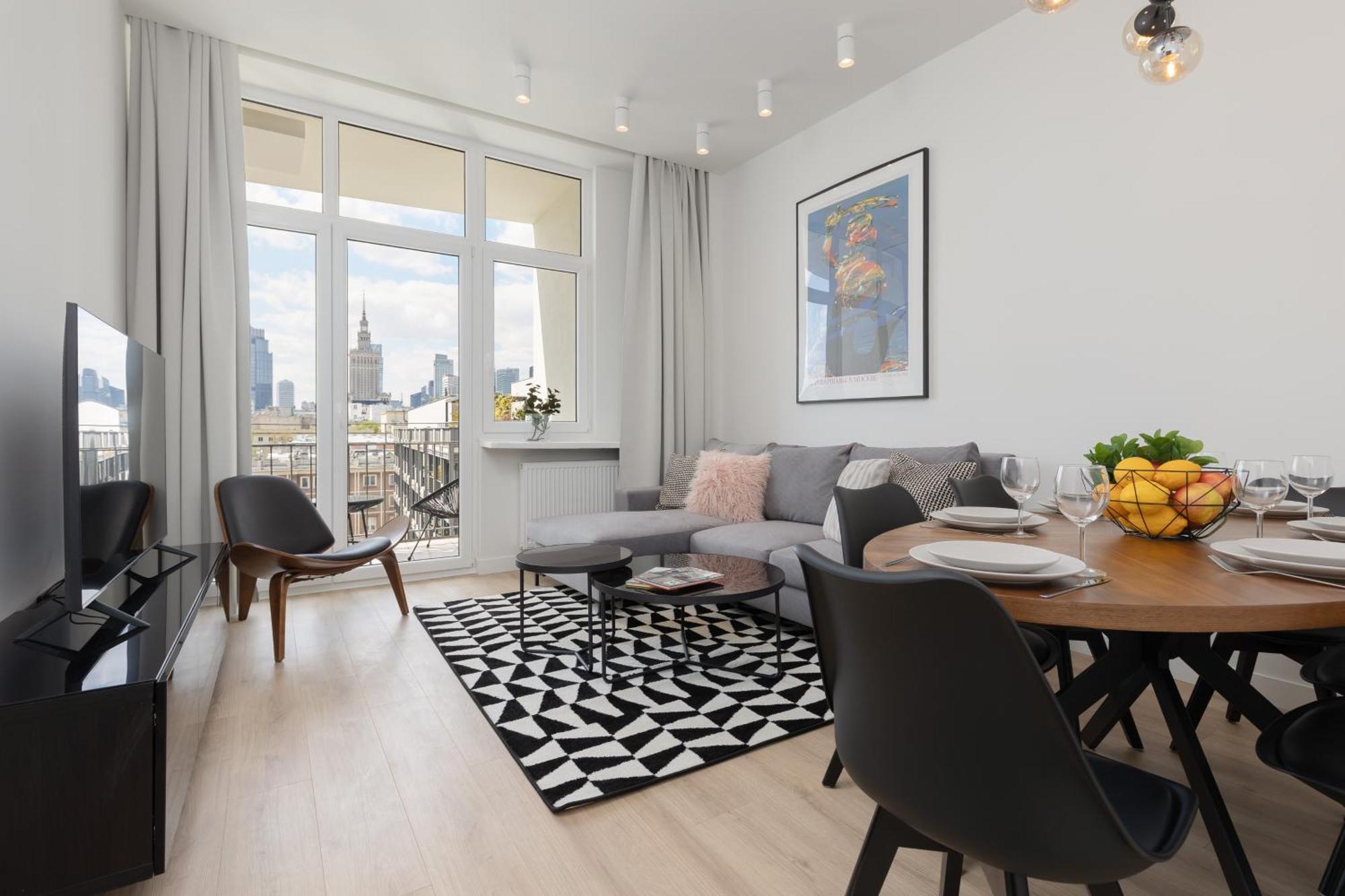 City Panorama Spacious Apartment By Renters Prestige Варшава Екстериор снимка