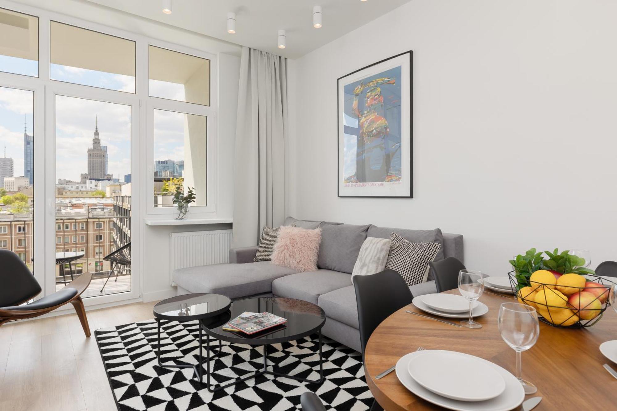 City Panorama Spacious Apartment By Renters Prestige Варшава Екстериор снимка